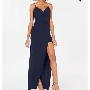 Navy long dress